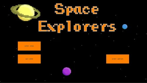 Hauptmenü von Space Explorers